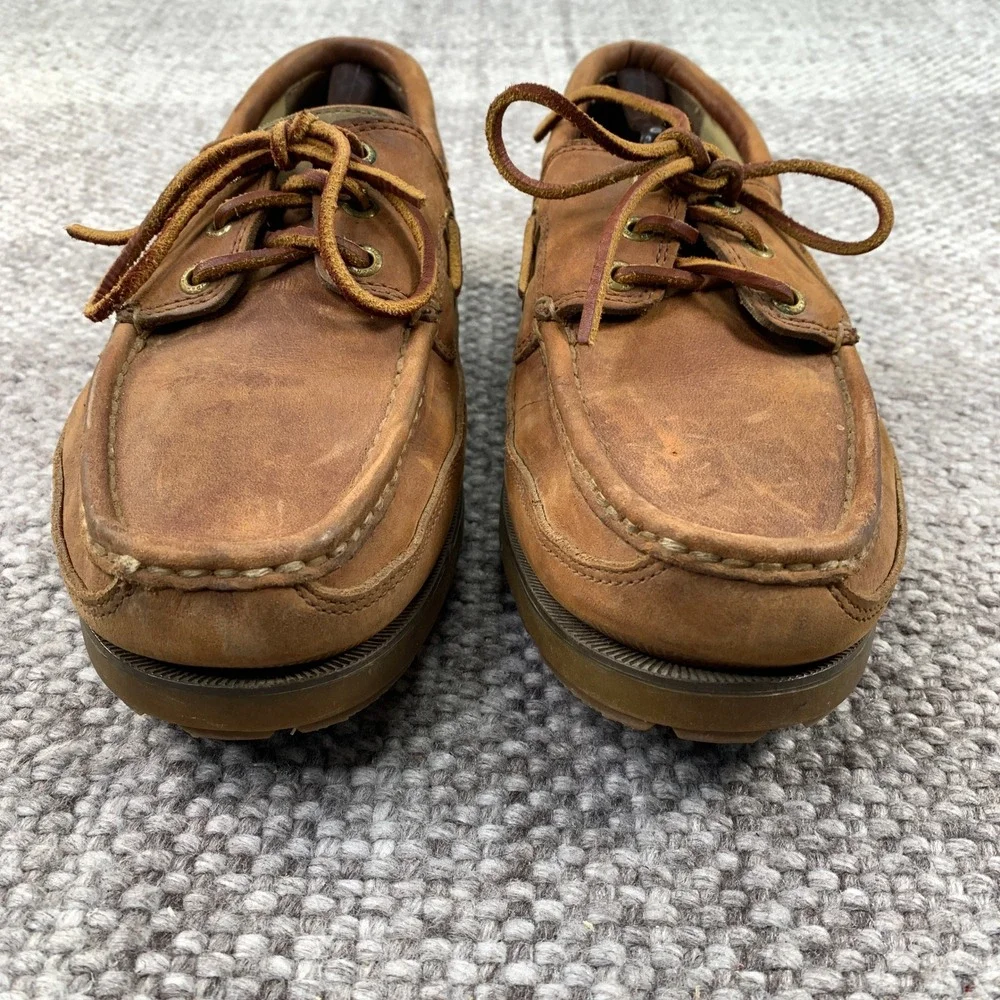 Sperry Top-Sider Boat Shoes Mens 12M Brown Leather Lug Sole 0761742